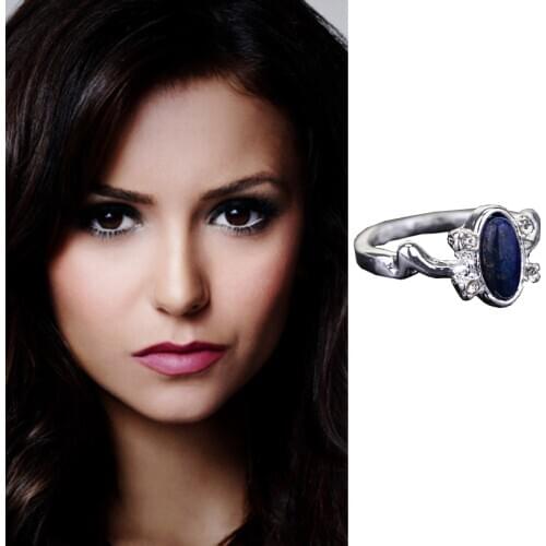 Women Fashion Accessories The Vampire Diaries Ring Salvatores Classic Elenas Daylight Gilbert Blue Stone Rings