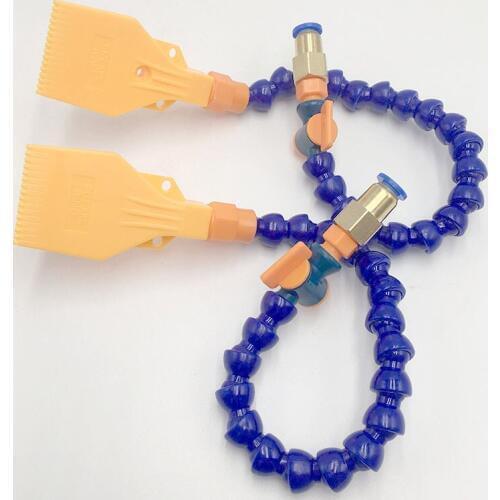 1/4" BSPT Air blower nozzle,air knife moving nozzle,Wind Jet air nozzle,16 blowing air knife nozzle with flexible pipe connector