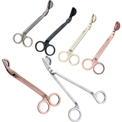 1pc 180*57mm Candle Wick Trimmer Tool Hook Clipper Steel Candle Cutter Trimmer Oil Lamp Trim scissor Dipper