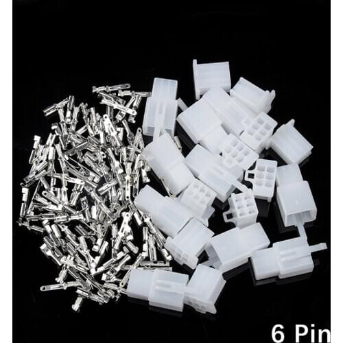 10Set 2.8mm 6 Pin Automotive Electrical Wire Connector Male Female Cable Terminal Plug Kits For Motorcycle ebike Car