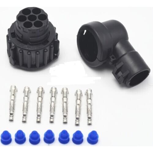 100 sets 7 Pin female Auto Sensor connector 967650-1with cable Sheath 965783-1 Waterproof IP67 temp resistance car plug
