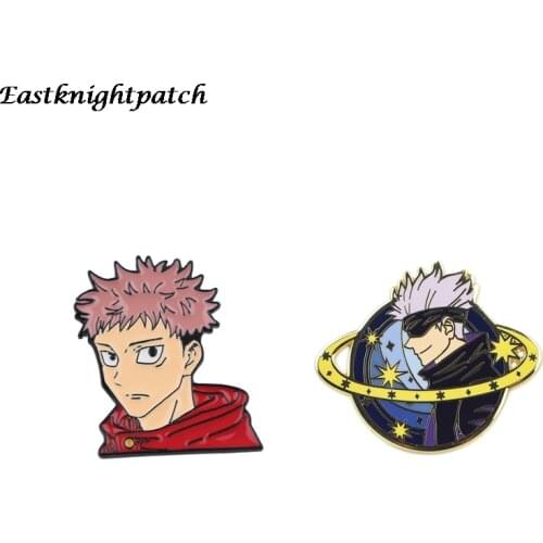 12pcs/lot E2893 Anime Brooch Metal Badge Icon on The Backpack Pin Brooches for Clothing Jewelry Gift