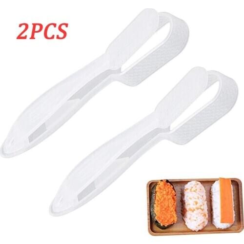 2Pcs Sushi Mold DIY Sushi Making Tool Rice Ball Maker Sushi Maker with Handle Onigiri Rice Press Mold Kitchen Bento Accessoriess