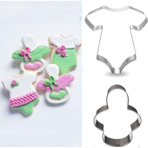 2pcs patisserie reposteria Baby Party Nipple Cookie Cutter Metal Molds Fondant Cake Decor Tool Biscuit Chocolate Cupcake Mould
