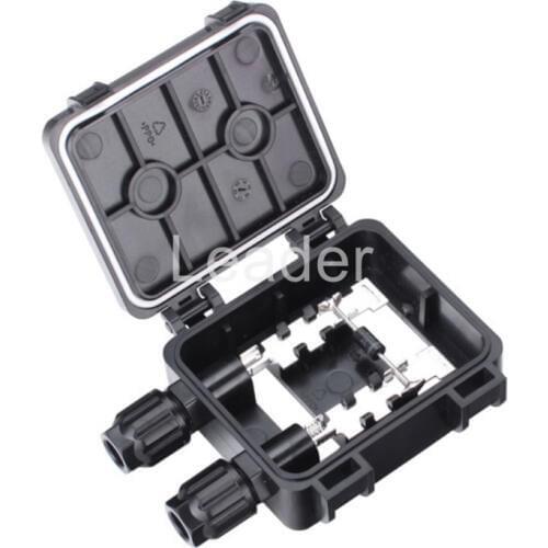 50 pcs/lot Solar Module Junction Box 2 Rail s PV Junction Box with Cable and Solar Panel Connector for Solar Panel FS0148