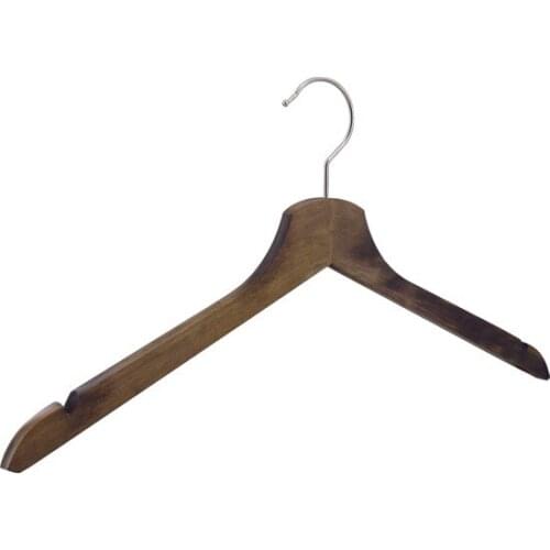 Modern NYN Wooden Clothes Hanger Walnut Color 8 Pcs