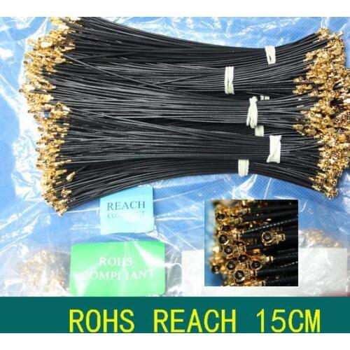 Free Shipping! 40pcs IPEX UFL jumper 50 ohm 1.13 wire 15CM coaxial cable IPX-IPX WIFI