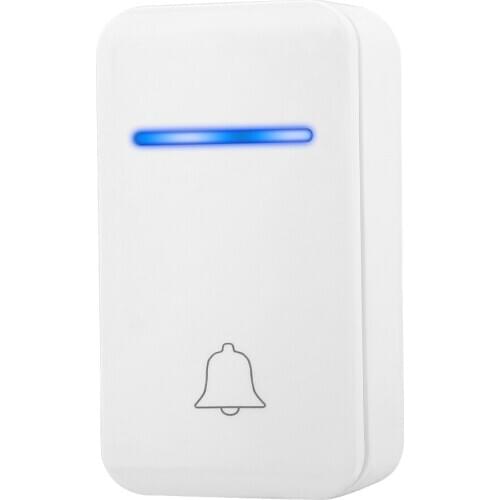 Wireless Doorbell Smart Self-generating Doorbell Home Security Alarm Door Bell Kit 45 Chime UK Plug Security Protection