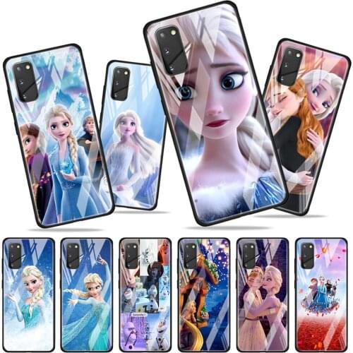 Frozen Aisha Princess for Samsung Galaxy S20 FE Ultra Note 20 S10 Lite S9 S8 Plus Luxury Tempered Glass Phone Case Cover