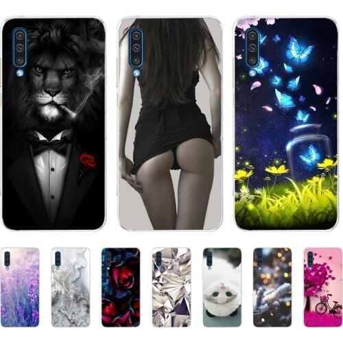 Case For Samsung Galaxy A50 A 50 Colorful Cat Printing Protective Cover Soft TPU Silicone Cases for Galaxy A50 Fundas Coque Capa