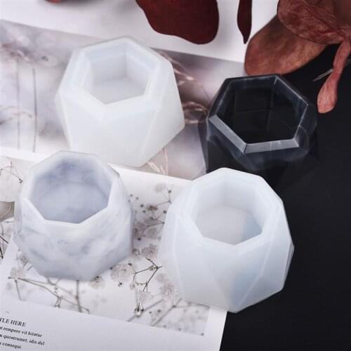 DIY Flower Pots Silicone Mold Handmade Crystal Epoxy Resin Moulds Succulent Flower Pots for Home Decoration Resin Crafts