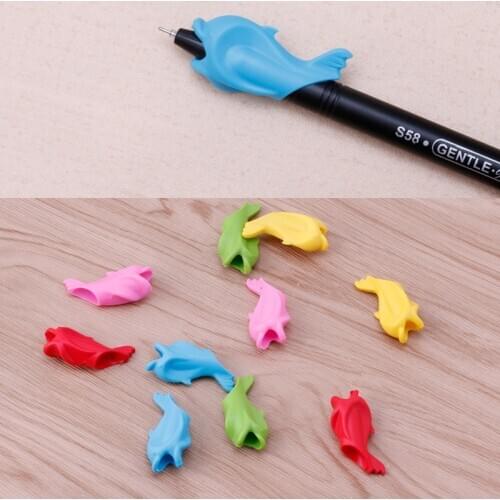 10 Pcs Children Pencil Holder Writing Hold Pen Grip Posture Correction Tool Fish