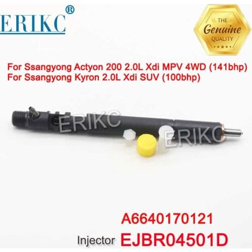 EJBR04501D (A6640170121) Diesel Common Rail Injector Assy EJB R04501D Nozzle Injector EJB R04501D for Ssangyong Actyon Kyron