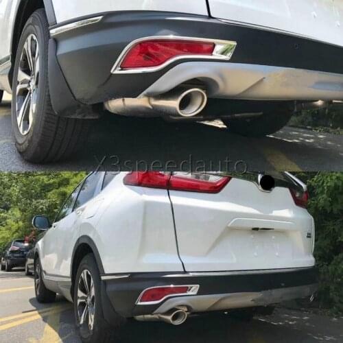 For Honda CRV CR-V 2017-18 Front Fog Light Cover Trim 2pcs Chrome Car-styling