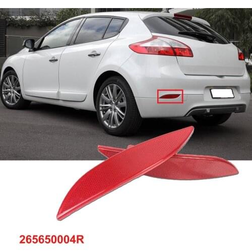 For Megane 3 Red Rear Bumper Reflector Compatible Left Right 2009 2014 Models Good Quality Material 265650004R