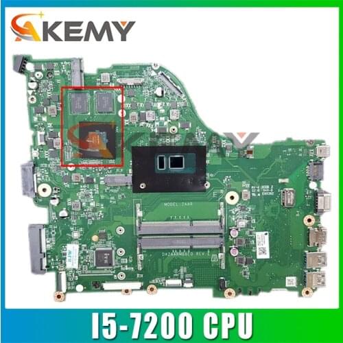 Dazaarmb6e0 rev: e zaar I5-7200 cpu ddr3 mx130 motherboard For ACER aspire E5-576 E5-576G 100% Test Ok Mainboard