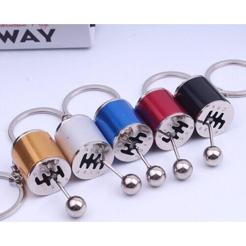 Metal AntiStress toy Creative Car 6 Speed Gearbox Gear Fidget Toy Fob Keyring Shift Racing Tuning Model Novelty Car Toy