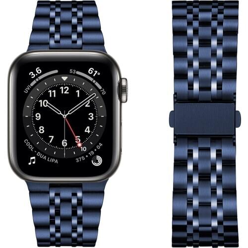 Upgraded bands for apple watch SE/Series 6/5/4 44mm 40mm band for iwatch 3 42mm 38mm Link Bracelet Stainless Steel strap correa