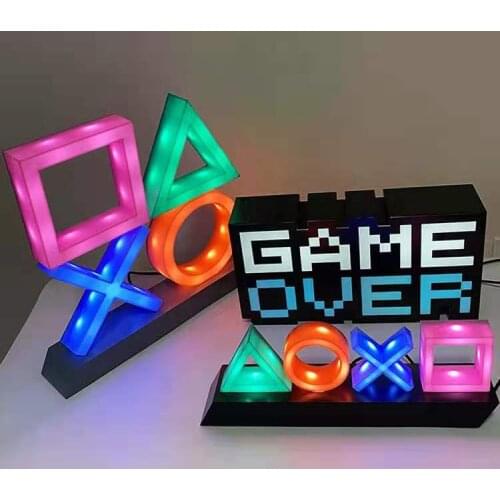 Night Light Voice Control Game Icon Light For PS4 Playstation Player Commercial Colorful Lighting