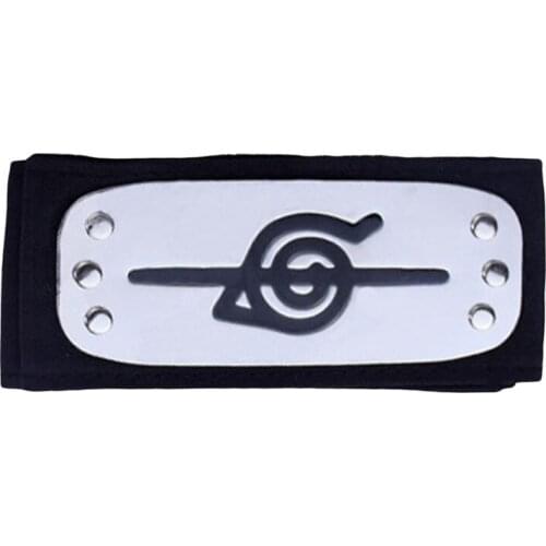 2021 New Adult Kids Headband Japanese Anime Logo Metal Plated Hairband Forehead Protector