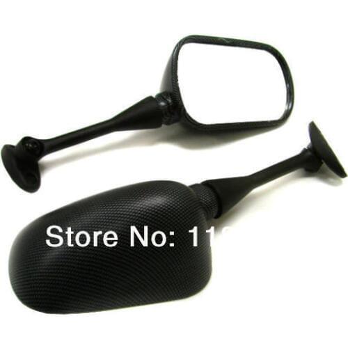 Pair Carbon Right & Left Side Rear View Mirrors for Honda 2003-2012 CBR 600RR CBR600RR 1000RR 2004 2006 2007
