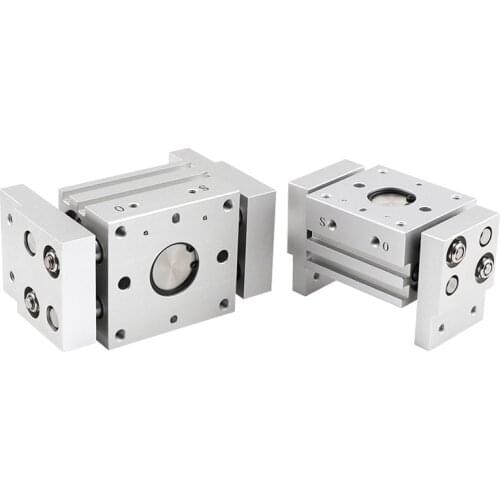 MHL2 10D 16D 20D 25D 32D 40D 1 2 Double Acting Pneumatic Gripper Wide Type Air Gripper Parallel Cylinder Al Clamps Bore 10-40mm