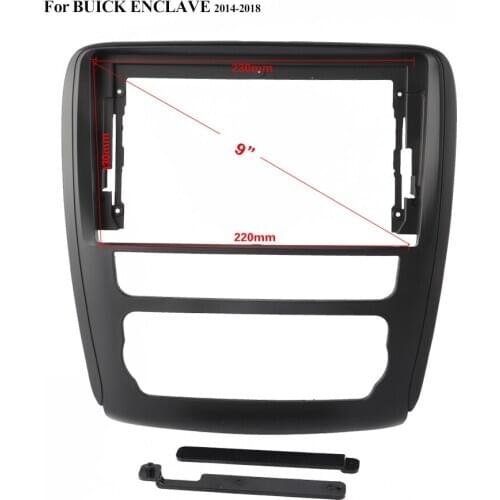 New Black ABS Plastic Trim Fascia Frame For BUICK ENCLAVE 2014-2018 Refit Car Android Navigator DVD Mounting Dashboard