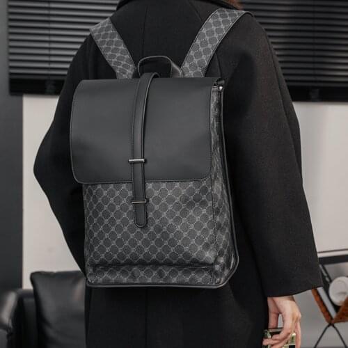 Tidog Trendy youth large-capacity computer bag fashion student backpack