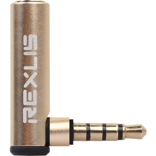 Tooyful 90 Degree CTIA-OMTP Headphone Plug Converter Adapter for Cable Adapter Gold