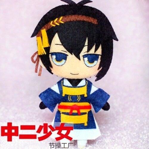 Touken Ranbu Online Anime Handmade DIY Key Ring Pendant DIY Material Package Assemble By Cutting And Sewing