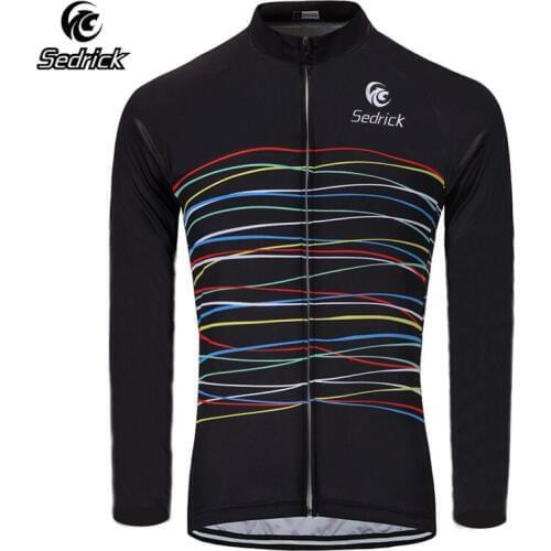 Sedrick Pro Cut Long Sleeve Cycling Jersey Mens MTB Bike Shirt Bicycle Club Tops Bicicleta Ciclismo Team Cycling Clothing