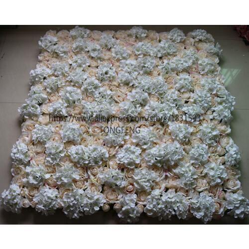 10pcs/lot Artificial silk rose peony flower wall wedding backdrop decoration Flower runner wedding stage decoration TONGFENG