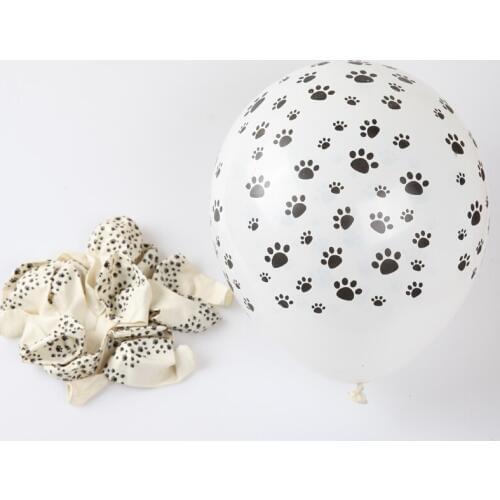 12inch Animal dog Cow Footprint Latex Balloons Thicken Air Balloons Birthday Party Decorations Supplies Kids Toy