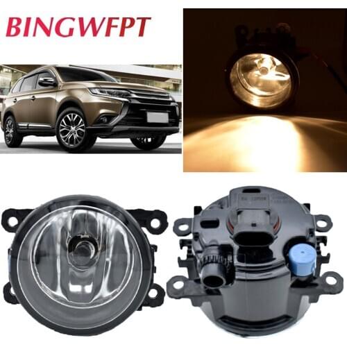 2pcs/lot Car Front Bumper Styling 12V LED High Bright Fog Light For Mitsubishi Outlander 2016 2017 2018 2019 Halogen Headlight