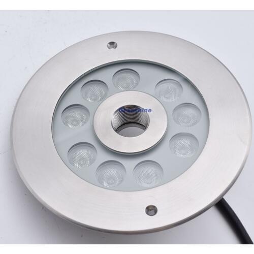 316 stainless steel 27W DMX 512 RGB Underwater LED Light for Fountain Multi color Pond Light LED submersible Ring Light 4pcs/lot