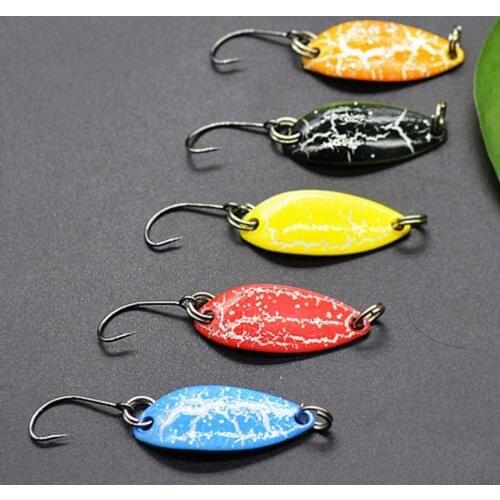 5Pcs 3.2cm 3g Metal Fishing Lure Set Hard Bait Mini Fishing Artificial Lure Wobbler Fish Swim Bait for Fishing Accessories