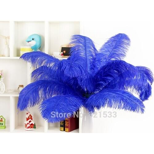 50pcs/lot 20-22inch perfect Ostrich feathers for Wedding,Table Centerpieces,Home Decor,Royal Blue Colour freeshipping