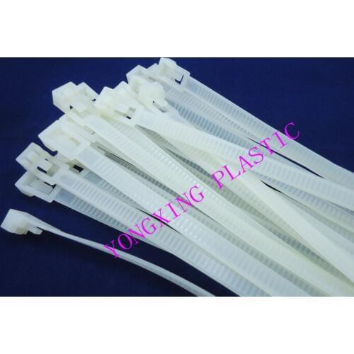 50pcs/lot 7.2X250 reusable release cable tie nylon material 94V-2 bundle cable branch
