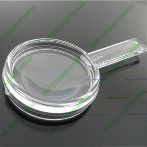 50pc 25mm Mini portable plastic PMMA (acrylic) Toys magnifier for students Transparent 5-10X Magnifiers Learning Home Office