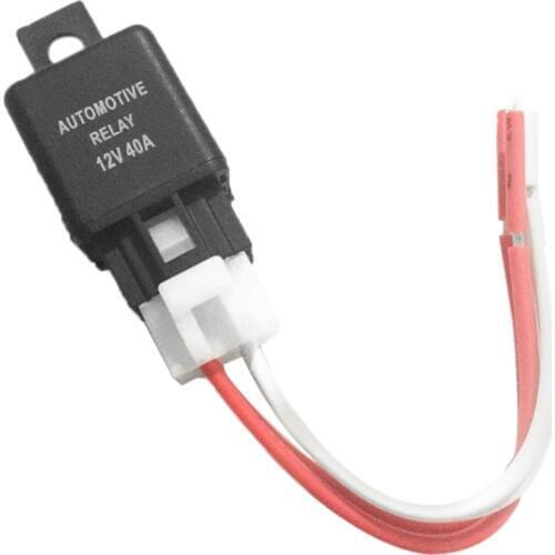 Waterproof DC 12V 4 Pin 40AMP Car Auto Power Changeover Relay VWith Socket