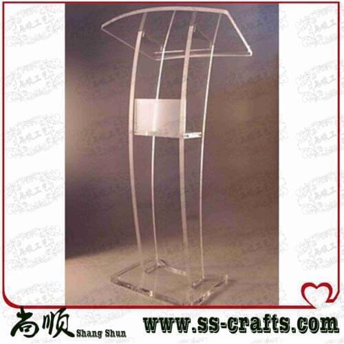 Free shipping Clear Lucite Platform Clear Lucite Podium cheap church podium