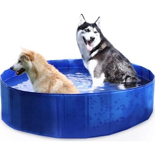 Free Shipping Foldable Round Swimming Pets Pool Foldable Pet Dog Swimming House Bed Summer Pool hundepool Dog House