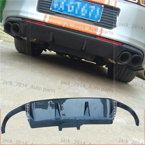 Real Carbon Fiber Rear Bumper Lip Diffuser Fit for 2010 2011 2012 Ford Mustang