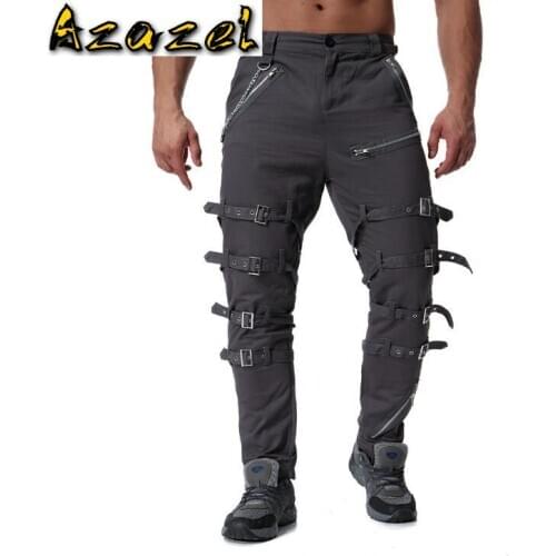2020 new Brand Men Joggers Hip Hop Harem Pants Male Personal metal decoration Trousers Mens Solid High Quality Pants Sweatpants