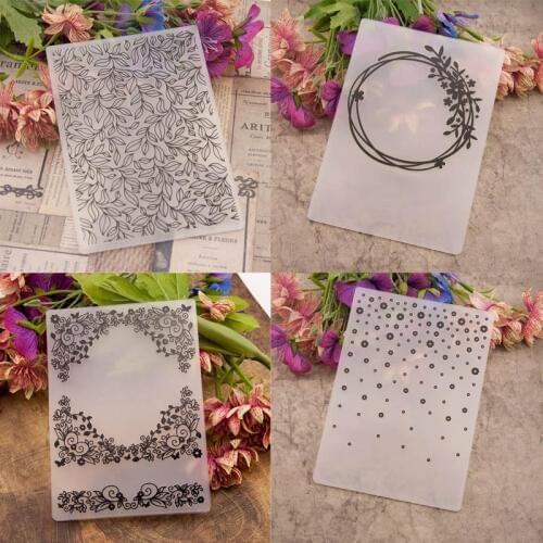 Clear Stamps Plastic Embossing Folders Paper Cards Template Scrapbooking Craft Card Making DIY Photo Album Wedding Decor