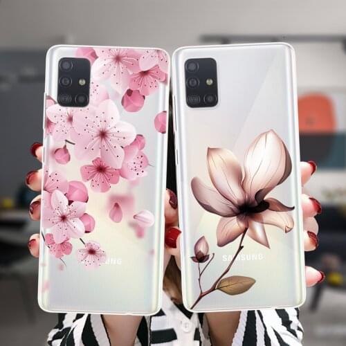 Mandala Flowers Floral Silicone Soft Case For Samsung A52 A72 A51 A71 A50 A70 A02 A12 A42 A32 A31 A21S A41 A20 A30 A40 A11 Cover