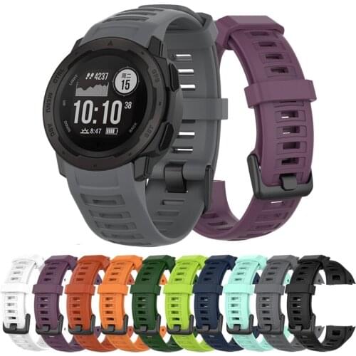 For Garmin Instinct Silicone Wristband Sport Watch Strap Replacement Bracelet For Garmin instinct Smart Watch Band Accessories