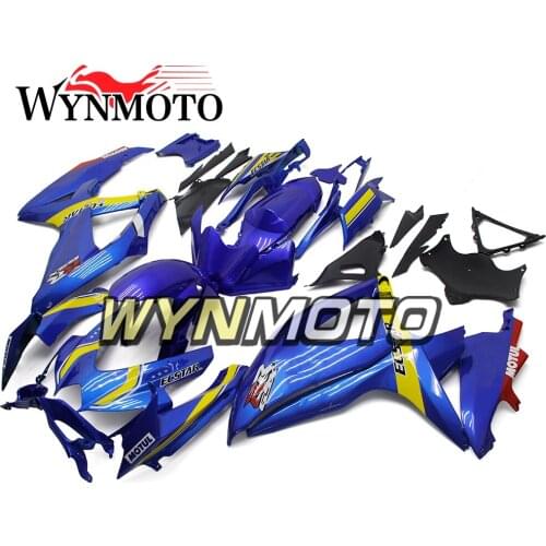 Complete Fairings Kit For GSXR600 750 2008-2010 08 09 10 K8 Injection ABS Plastics Fairing Cover Cowling Dark Blue Yellow Frames