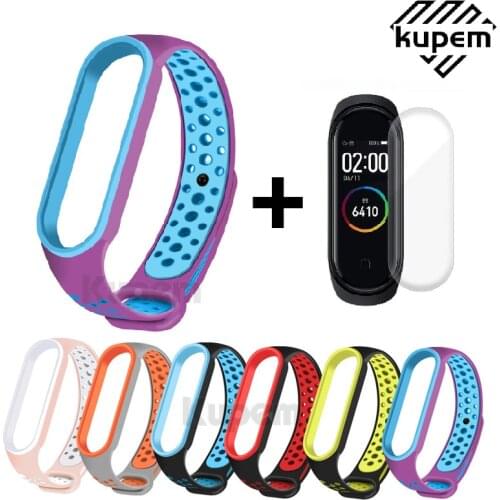Sports Soft Silicone Strap Watchband For Xiaomi Mi Band 6 4 5 3 Two-Color Replacement Wrist Straps Bracelets Soft Silicone Watch