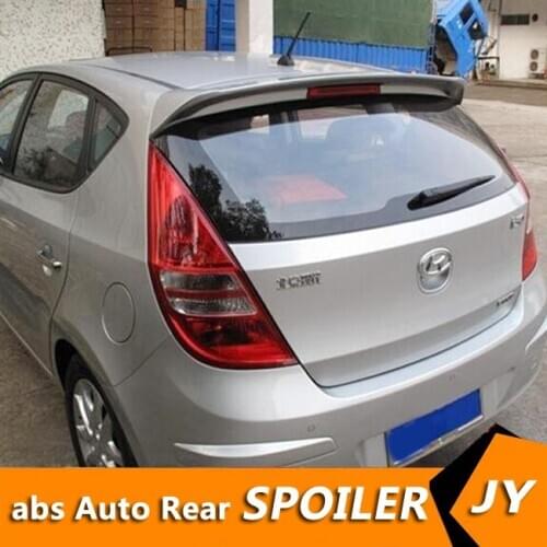 For HYUNDAI I30 Spoiler 2008-2013 I30 spoiler High Quality ABS Material Car Rear Wing Primer Color Rear Spoiler